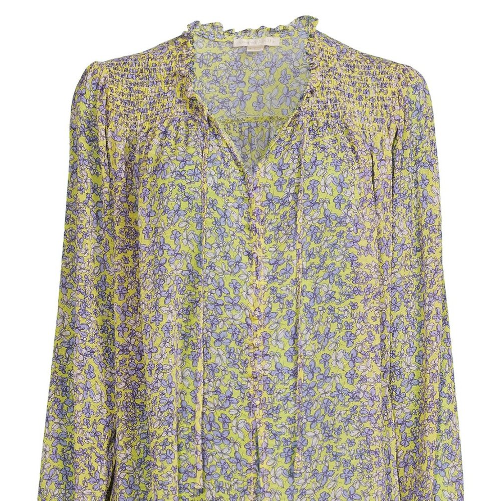 Cooper & Ella feminine floral Spring blouse size M